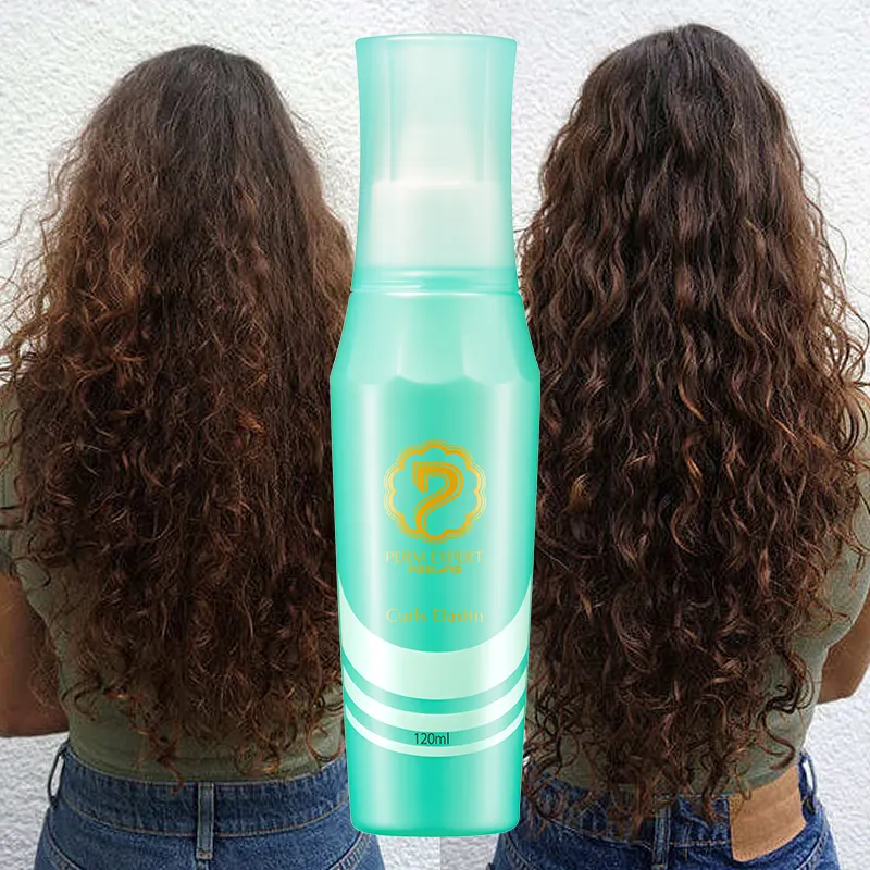 Private Label Expert Umidade Brilhante Suave Nutritivo restaurar Curly Elasticidade Curly Styling Queratina Cabelo Loção Após Perming