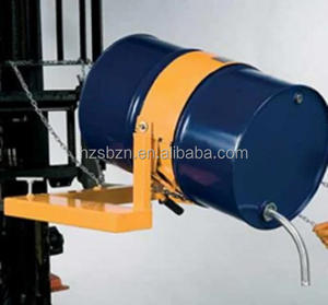 Operación simple DR400MF Accesorio de rotador de carretilla elevadora Puertas dobles Seguro a prueba de explosiones 200L Tambor de manipulación Levantador de tambor - Product Image 3