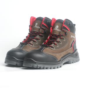 Botas DE SEGURIDAD antideslizantes para trabajo al aire libre, impermeables, para senderismo, de cuero genuino, para trabajo - Product Image 2