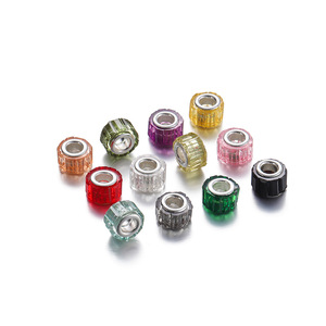 Acrylic Resin Right Angle Wheel <b>Beads</b> Large Hole For Bracelet Making DIY Jewelry Accessories 8mm Round <b>Beads</b> <b>Set</b> - Product Image 1