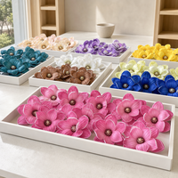Grande tête de fleur de magnolia artificielle multicolore 3D pour décoration florale DIY mariage maison fête