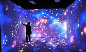 3D Immersive Room Holographic Interactive Augmented Reality Wall Floor Projection Game