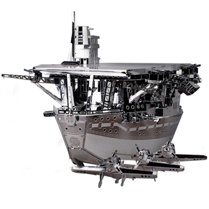 Rompecabezas Metálico 3D Nano, Mini Portaaviones Japonés <span class=keywords><strong>Akagi</strong></span>, Modelo de Construcción, Juguete de Ensamblaje con Corte Láser 3D - Product Image 1
