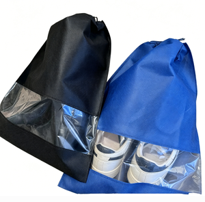 Bolsa de Almacenamiento de Zapatos de Plástico Portátil a Prueba de Polvo, Bolsa con Cordón de Tela No Tejida para Uso Doméstico - Product Image 2