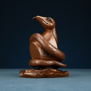 Figura de Serpiente del Zodiaco del Mundo Cúpido, Hecha a Mano en Cobre, Decoración para Sala de Estar, Regalo para el Hogar - Product Image 2