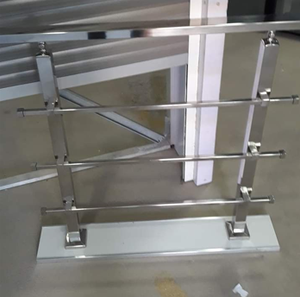 Thanh ngang baluster cho cầu thang dễ dàng để cài đặt bên thép không gỉ gắn thanh vuông lan can cột - Product Image 5