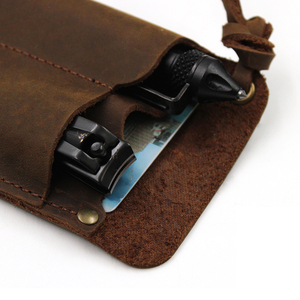 Borsa Tattica Multifunzionale in Vera Pelle per Campeggio, Organizer EDC, Custodia per <span class=keywords><strong>Set</strong></span> di Coltelli - Product Image 4