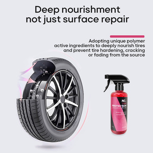 Revestimiento para Llantas de Automóvil de 500 ml al por Mayor, Producto para el Cuidado del Automóvil con Brillo para Ruedas, Pulimento, Cera en Aerosol - Product Image 2