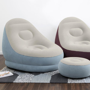 <strong>Bestway</strong> 75053 Inflatable <strong>air</strong> <strong>Sofa</strong> Living Room Footrest Modern Recliner Single Flocked <strong>Air</strong> Chair Inflatable <strong>Air</strong> <strong>Sofa</strong> Lay <strong>Bed</strong> - Product Image 6