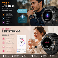 Montre connectée pour homme SENBONO MAX18, écran HD de 1,43 pouce, modes sportifs multiples, surveillance du sommeil, réponse aux appels, montre connectée étanche