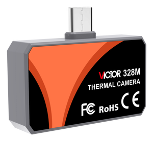 Caméra thermique pour smartphone VICTOR 328M, -20 ℃ ~550 ℃ Résolution 96×96, application d'analyse de la température prise en charge - Product Image 5
