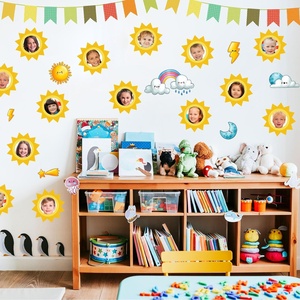 Decorazioni Estive per Bacheca: Ritagli di Carta a Tema Sole e Maschere di Luce Solare con 100 Punti di Colla per Lavoretti Fai-da-te - Product Image 4