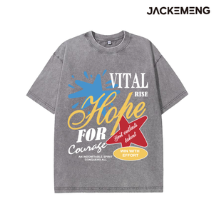 T-shirt Oversize Rétro Streetwear Vital Hope <span class=keywords><strong>Courage</strong></span> – Entrepôt Local USA – Vente en Gros Hip Hop Manches Courtes - Product Image 3