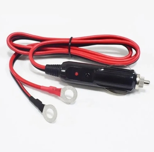 Nuovo accendisigari 16AWG maschio a 8.4mm O-Ring terminale E-legno per auto caricabatterie 12V 15A fusibile per auto cavo di alimentazione per ponticello Inverter - Product Image 6