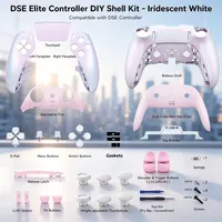 Coque complète CHARM FOCUS avec capot tactile pour boutons, compatible avec la manette PS5 Edge - Série Illusion, avec bouton HOME