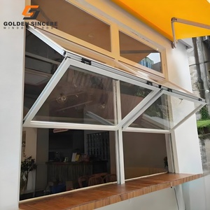 หน้าต่างอลูมิเนียมกระจกสองชั้นและหน้าต่างอลูมิเนียมพับได้ขายดี - Product Image 1