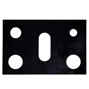 Protecteur de cuisinière résistant à la chaleur noir et brillant en PTFE réutilisable et <span class=keywords><strong>lavable</strong></span> personnalisé pour le gaz - Product Image 1