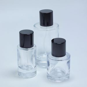 Flacons de parfum ronds en verre transparent de 30 ml, 50 ml, 100 ml avec impression de logo personnalisée et emballage en boîte - Product Image 2