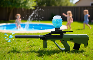 Pistola de agua eléctrica de alta velocidad AUG M03D, juguete de plástico para exteriores para niños, diversión acuática - Product Image 2