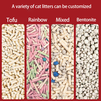 Litière pour chat ZMaker en gros, 7L, multi-parfums, à base de tofu, agglomérante rapide, soluble dans l'eau, jetable aux toilettes, contrôle des odeurs