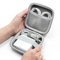 Estuche Rígido de EVA de Alta Calidad con Cierre Personalizado para Cables de Datos, Bolsa de Almacenamiento Portátil para Accesorios Digitales de Viaje