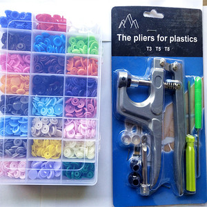 Usine Ventes Chaudes 360 Ensembles En Plastique <span class=keywords><strong>Snap</strong></span> Boutons Pinces Boîte Sans Couture T5 Snaps Avec Organisateur Mallette De Rangement pour Bavoirs Couches Artisanat - Product Image 4