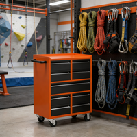 Chariot à outils moderne professionnel OEM d'usine, neuf, avec 9 tiroirs, en acier thermolaqué, pour atelier et garage