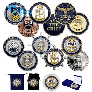 Monete Commemorative Personalizzate per Capo di Bordo (CPO) e Capo di Bordo di Seconda Classe (CPO-2), Monete Commemorative per Veterani delle Forze Armate USA (USS, USN), Monete Commemorative Personalizzate per Capo di Bordo (CPO) e Capo di Bordo di Seconda Classe (CPO-2) - Product Image 1
