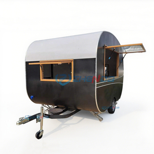 Carrito de Comida de Lujo para Café, Camioneta Eléctrica Plateada para Venta de Alimentos con Remolque Completamente Equipado - Product Image 6