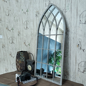 Fábrica al por mayor personalizado retro decorativo <span class=keywords><strong>de</strong></span> longitud completa espejo gótico arco Estilo Casa <span class=keywords><strong>de</strong></span> Campo <span class=keywords><strong>ventana</strong></span> espejo decorativo <span class=keywords><strong>de</strong></span> cristal - Product Image 4
