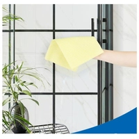 Chiffons de cuisine réutilisables extra absorbants pour eau et huile, bleus, à motif ondulé, pour le nettoyage