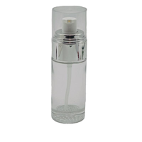 Flacon vaporisateur de parfum portable de 10 ml en plastique rechargeable avec bouchon à vis, sérigraphie et pompe pulvérisatrice