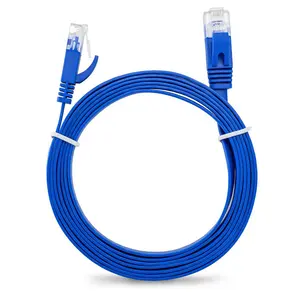 مصنع رائجة البيع التصحيح الحبل 32awg كابل الشبكة cat6 شقة upt cat6 سعر الكابل 1 متر طول