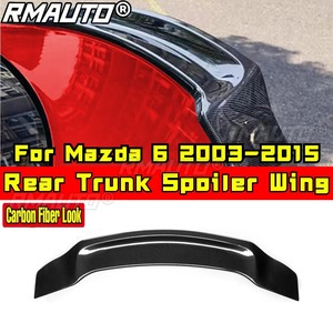 Pour Mazda 6 2003-2015 Aileron de coffre arrière Aileron de toit arrière Kit carrosserie Spoiler de coffre arrière Accessoires auto - Product Image 2