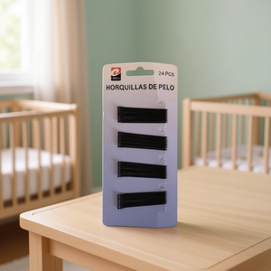 HORQUILLAS DE PELO Black Hair Clips 24 Pcs Baby Hair Styling - Product Image 2