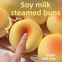 Jouet anti-stress en forme de pain de lait de soja, souple, à récupération lente, créatif, réaliste, en PU, pour soulager le stress et apaiser