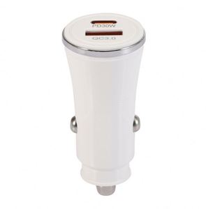 USB PD30W QC3.0 Fast Charging Type-C Car Charger with <b>PC</b> Fireproof Material <b>for</b> Compatible Cell Phones - Product Image 3