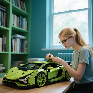 لعبة احترافية لعبةك المخصصة سيارة صغيرة مبيعات المصنع مباشرة لعبة بناء سيارة تصميم مخصص لبنات وألعاب بناء نموذج - Product Image 1