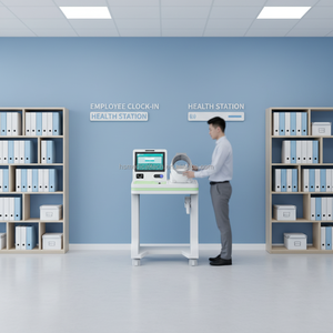 Kiosque de télémédecine en libre-service pour le suivi de la santé, révolutionnant le diagnostic médical par IA avant l'emploi, Huasheng Medical HS-GQ03 - Product Image 5