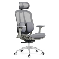 Chaise de bureau ergonomique moderne à dossier haut pivotante en maille intégrale avec accoudoirs 3D et roulettes en PU, vente chaude, usine de Foshan