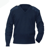 Suéter Marino Tejido Estilo Jersey HBS20 100% Acrílico con Epaulettes de Sarga y Hombros Reforzados con Doble Costura