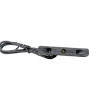 Lumière de plaque d'immatriculation blanche à haute luminosité 12V 3LED pour moto, compacte pour la modification de remorques de moto