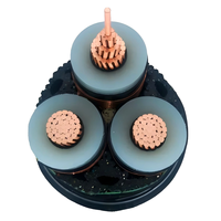 Cable eléctrico de potencia blindado XLPE Swa de 26/35kV, 3 núcleos, 185mm, cobre para minería, cobre de voltaje medio, tamaños de PVC