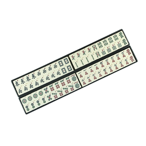Ensemble de <span class=keywords><strong>Mahjong</strong></span> contenant 166 cartes boîte en bois 141 puces vent maison et dés Américain ensemble de <span class=keywords><strong>Mahjong</strong></span> - Product Image 2