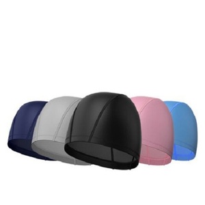 หมวกว่ายน้ำลาย<span class=keywords><strong>การ์ตูน</strong></span>แบบกำหนดเองหมวกพิมพ์โลโก้กันน้ำผ้าพียูปกป้องหูผมยาวกีฬาว่ายน้ำสระว่ายน้ำหมวก - Product Image 6