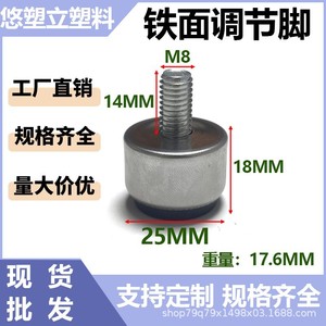 Screw Adjustment Feet M8 25mm Diameter Stainless Steel <b>Table</b> Furniture <b>Legs</b> Easy Installation - Product Image 5