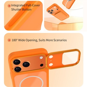 เคสโทรศัพท์แม่เหล็กแบบใหม่สำหรับ iPhone 18 12 13 14 15 16 17 Pro Max พร้อมที่เก็บฟิล์มเลนส์แบบซ่อน ป้องกันแรงกระแทก ฝาหลังป้องกัน - Product Image 4