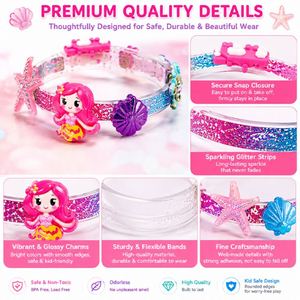 Kit Créatif de Bandeaux Radiant Girls DIY – Pinces à Cheveux, Épingles, Rubans, Fleurs, Pierres Précieuses, Points de Colle – Ensemble de Jouets pour Fête d'Anniversaire – Vente en Gros - Product Image 2
