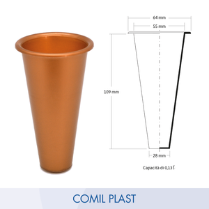 Anillo de Repuesto de Bronce para Florero de Plástico COMIL PLAST C06 de Alta Calidad, Nicho para Mausoléo, Cripta, Estilo Europeo, Monumento para Adultos, Inyección - Product Image 3