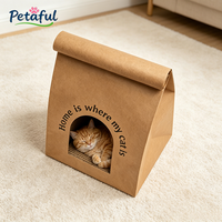 Nichoir pour chat en papier kraft écologique, durable et luxueux, avec griffoir amovible et design lavable |   Biodégradable
